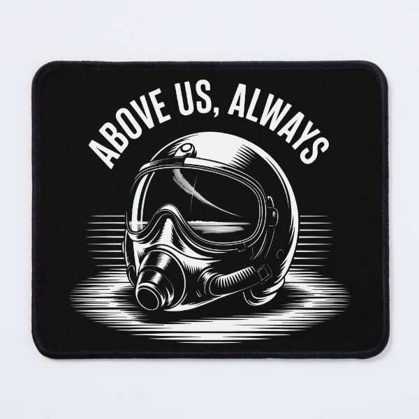 Item preview, Detailed Flight Helmet with Skyward Jet Reflection in Remembrance Composition designed and sold by SplashTastic.