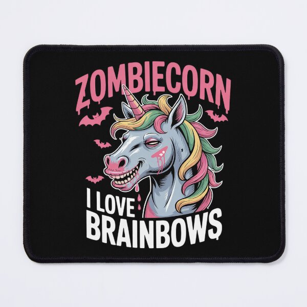 Item preview, Zombiecorn I Love Brainbows Spooky Halloween Zombie Unicorn  designed and sold by HuValverdeArt.