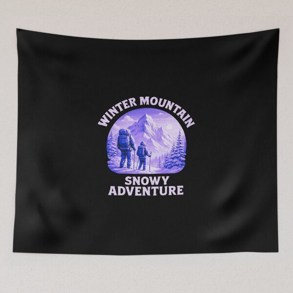Item preview, A fabulously snowy adventure through the winter mountains designed and sold by e-camelleone.