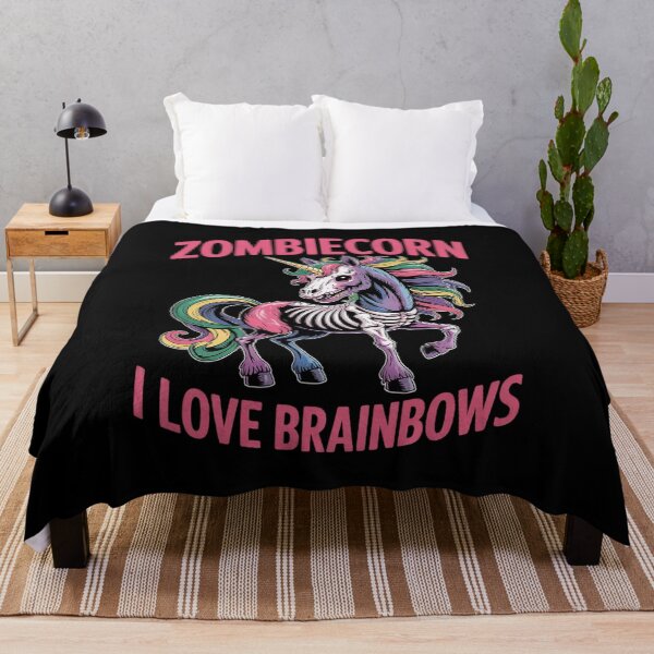 Item preview, Zombiecorn I Love Brainbows Zombie Halloween Unicorn Lovers designed and sold by HuValverdeArt.