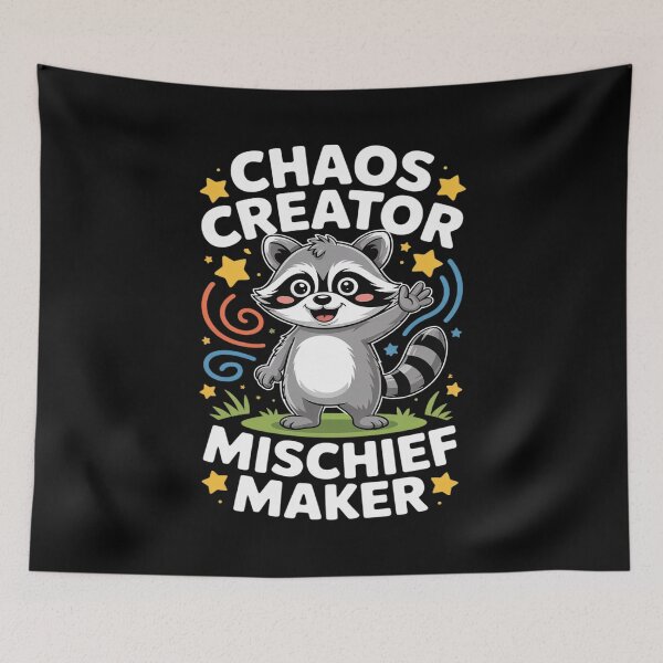 Item preview, Cute Raccoon Kids Chaos Creator Mischief Children Boys Girl designed and sold by LeeEvans222.