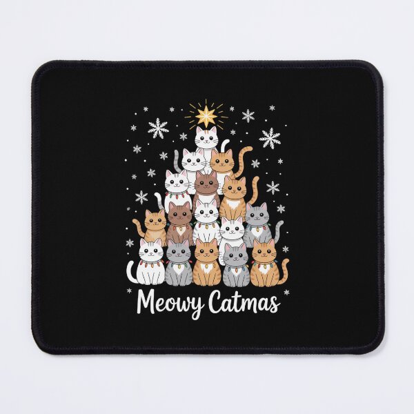 Item preview, Meowy Catmas Christmas Tree Cats Holiday Design designed and sold by Gogetgiggles.
