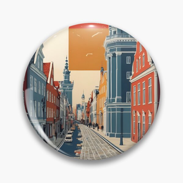 Item preview, Grenaa Denmark 1950s Vintage Travel Tourism designed and sold by TravelersGems.