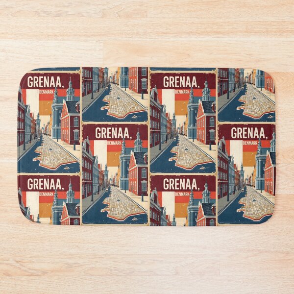 Item preview, Grenaa Denmark 1950s Vintage Travel Tourism designed and sold by TravelersGems.