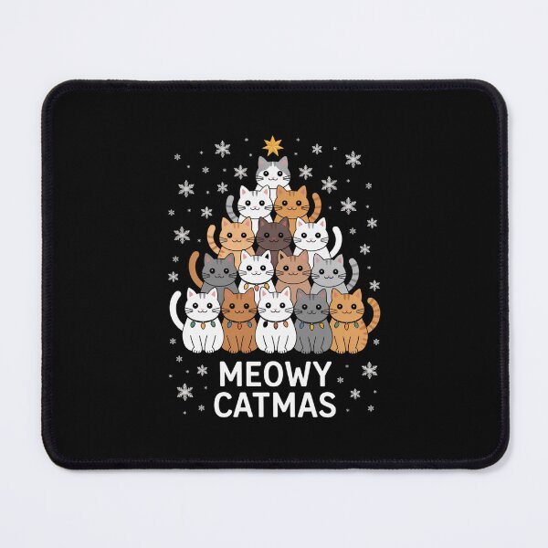 Item preview, Meowy Catmas Cat Christmas Tree Xmas Girls Boys Funny Santa designed and sold by Gogetgiggles.