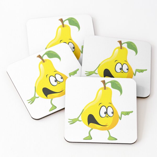 Item preview, Happy Pear Cartoon Character – Cute Fruit Illustration designed and sold by dnyl.