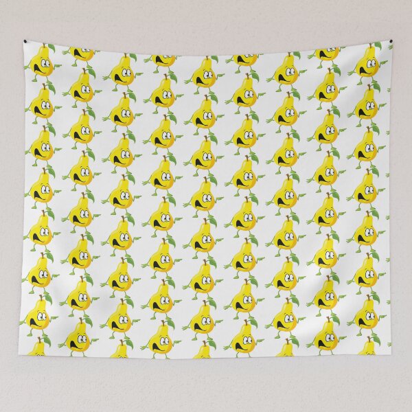 Item preview, Happy Pear Cartoon Character – Cute Fruit Illustration designed and sold by dnyl.