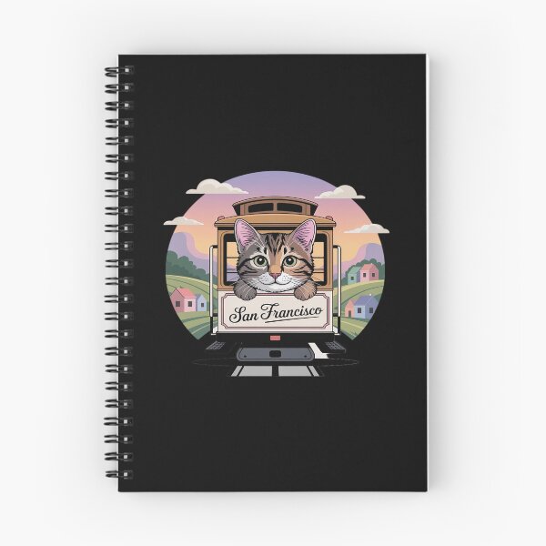 Item preview, Cute San Francisco Cable Car Mainecoon Cat City Travel designed and sold by LeeEvans222.