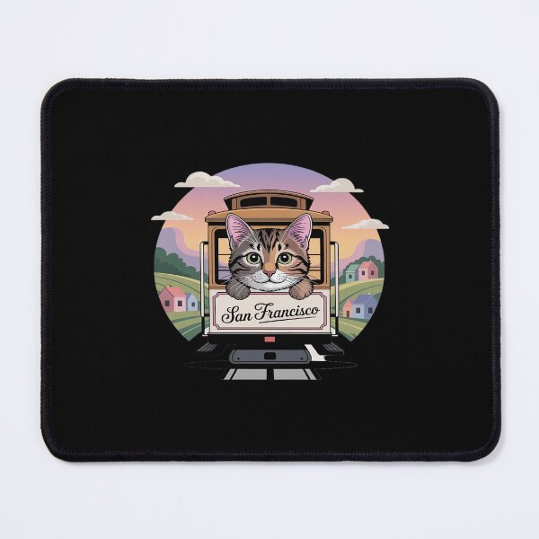 Item preview, Cute San Francisco Cable Car Mainecoon Cat City Travel designed and sold by LeeEvans222.
