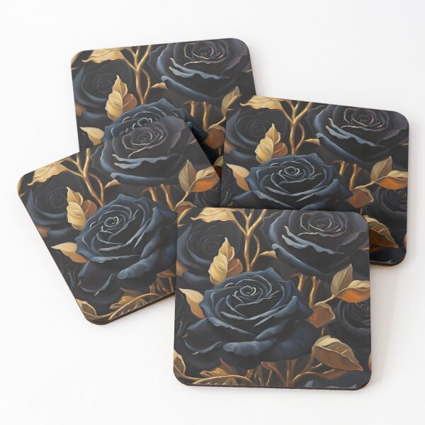 Item preview, Black Roses – Elegant Darkness in Bloom designed and sold by PawPrintedArt.