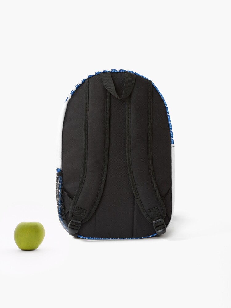 Thumbnail 2 of 3, Backpack, Blue Rhinestone Connecticut designed and sold by TheIconSmith.