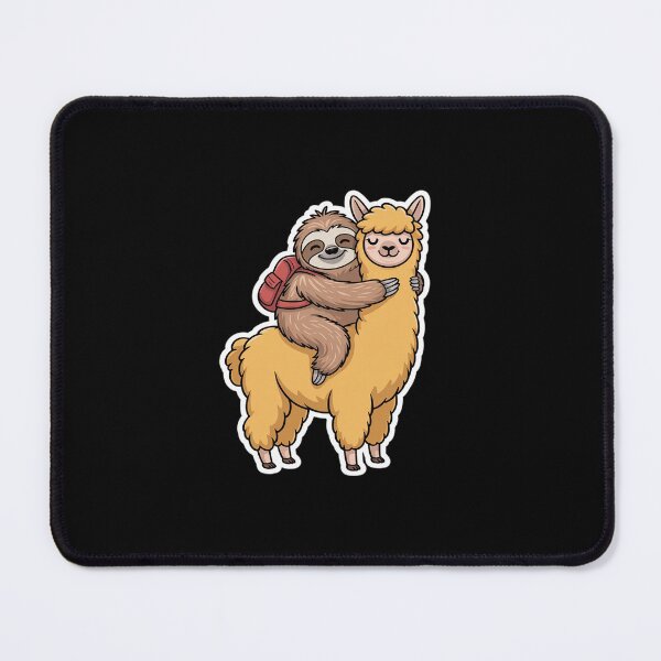 Item preview, Cute Sloth Hugging Llama - Animal Friends designed and sold by JonBarnes22.