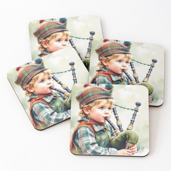 Item preview, Young bagpipe player (Scotland) designed and sold by jefboutique6150.