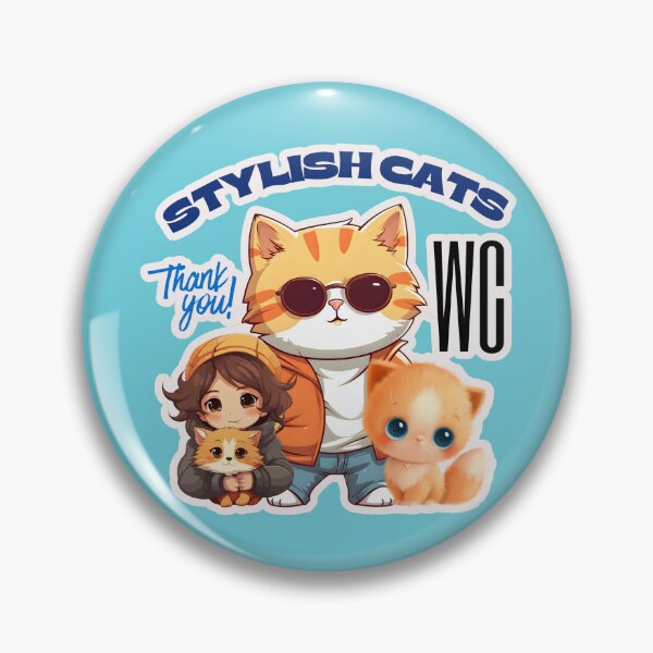 Item preview, STYLISH CATS THANKYOU! WC designed and sold by MonikaWorldArt.