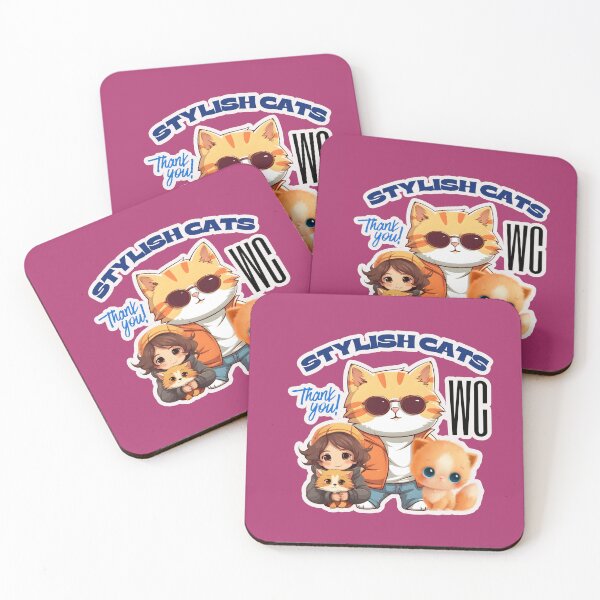 Item preview, STYLISH CATS THANKYOU! WC designed and sold by MonikaWorldArt.