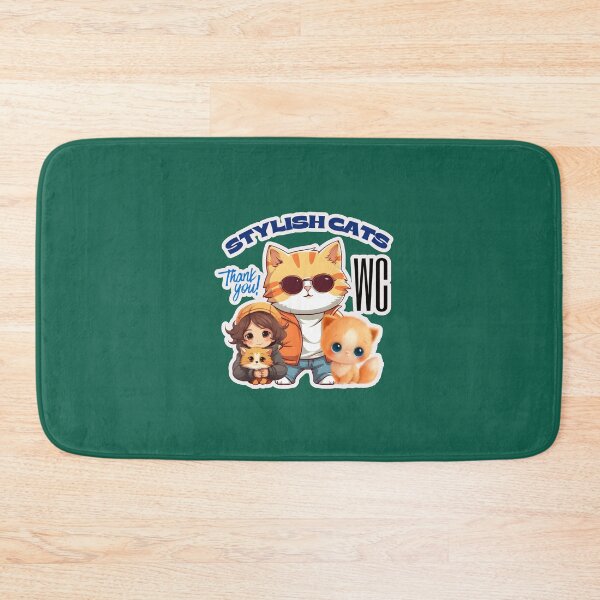 Item preview, STYLISH CATS THANKYOU! WC designed and sold by MonikaWorldArt.