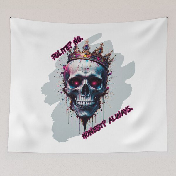 Item preview, Polite? No. Honest? Always. – Funny Sassy Graphic for Bold Personalities designed and sold by TheCleverSkull.