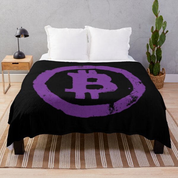 Item preview, Bitcoin Grunge Logo Purple designed and sold by CyberRex.