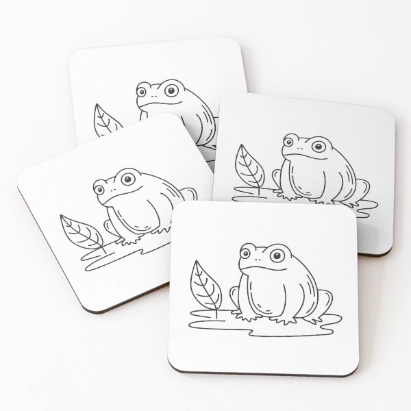 Item preview, A toad sitting beside a fallen leaf on wet ground designed and sold by rasagamastore.