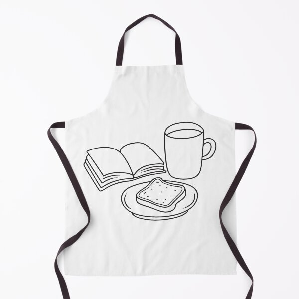 Item preview, A toast in plate beside a mug and opened book designed and sold by rasagamastore.