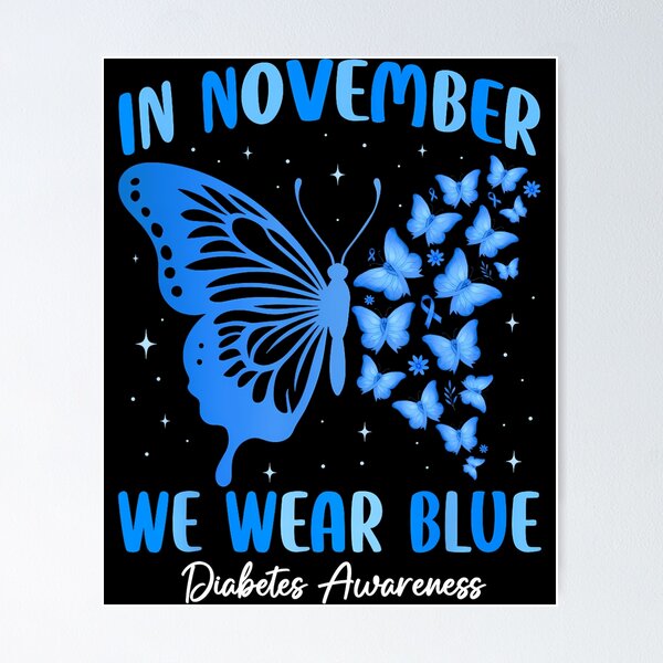 Item preview, November Vintage Quote Blue Month Style Support Bow designed and sold by Williammarger.