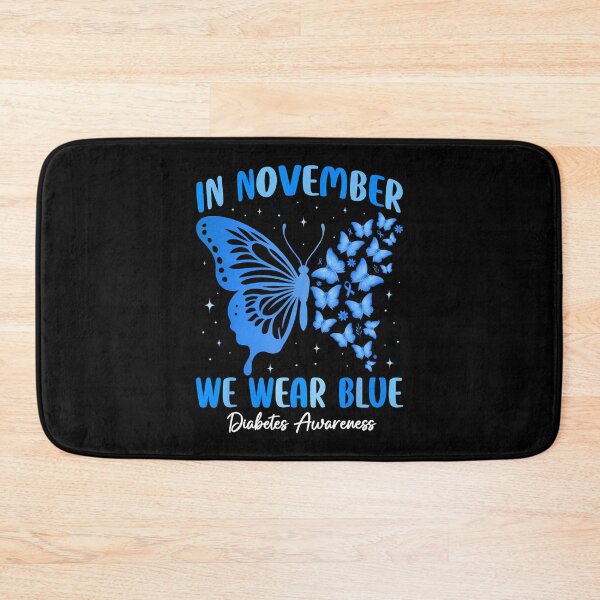 Item preview, November Vintage Quote Blue Month Style Support Bow designed and sold by Williammarger.