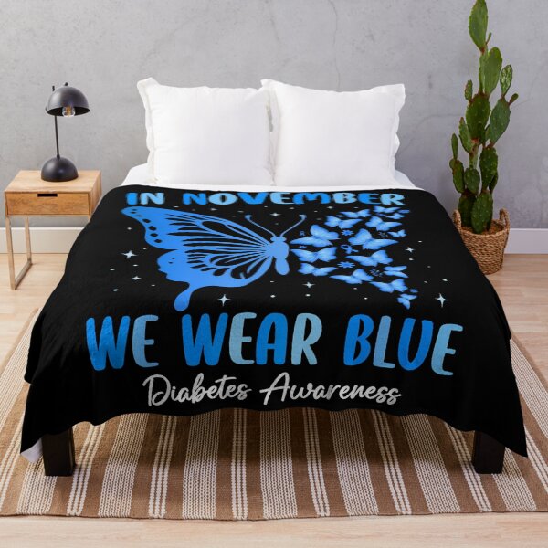 Item preview, November Vintage Quote Blue Month Style Support Bow designed and sold by Williammarger.