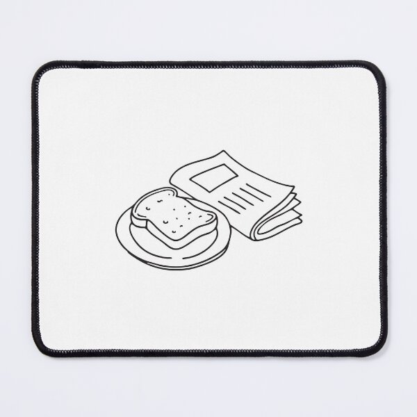 Item preview, A toast in plate near a folded newspaper designed and sold by rasagamastore.