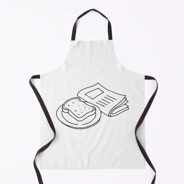 Item preview, A toast in plate near a folded newspaper designed and sold by rasagamastore.
