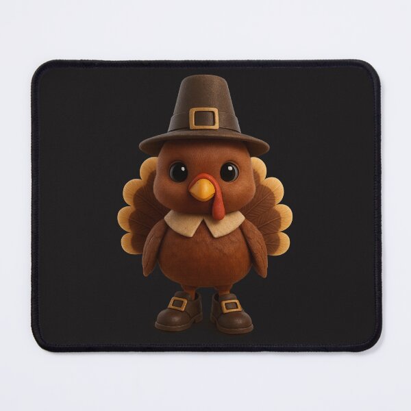 Item preview, Cute Pilgrim Turkey | Kawaii Thanksgiving Cartoon Character Art designed and sold by Moons Studio.