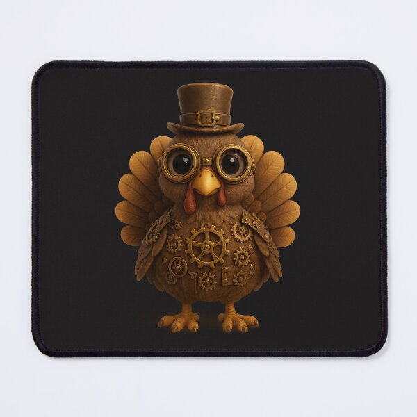 Item preview, Cute Steampunk Turkey | Kawaii Thanksgiving Character Art designed and sold by Moons Studio.