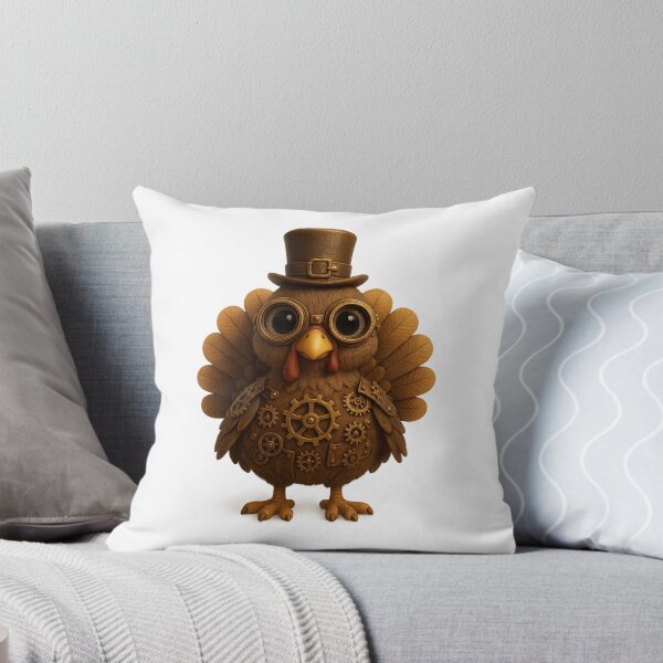 Item preview, Cute Steampunk Turkey | Kawaii Thanksgiving Character Art designed and sold by Moons Studio.