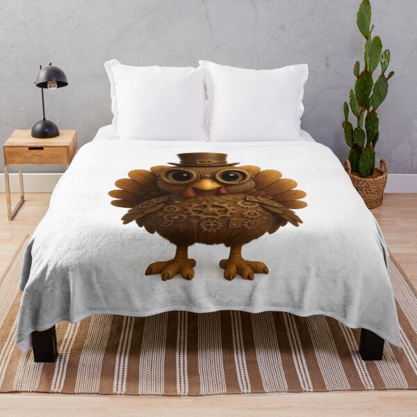 Item preview, Cute Steampunk Turkey | Kawaii Thanksgiving Character Art designed and sold by Moons Studio.