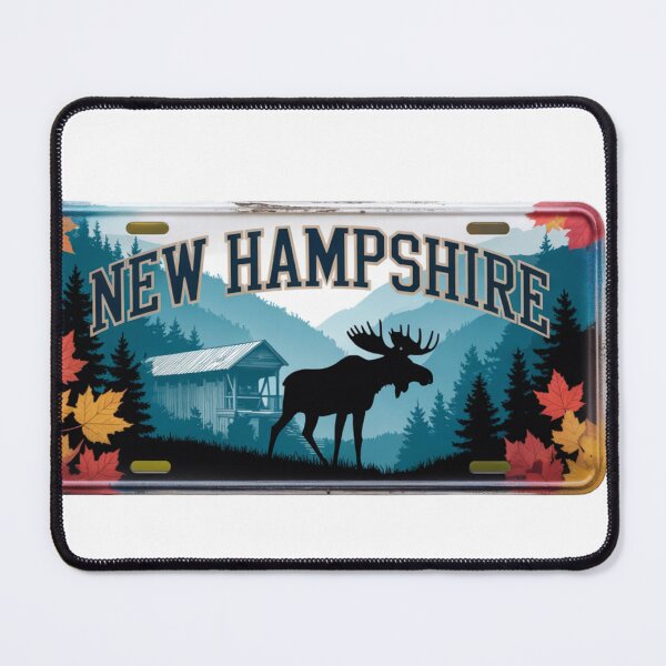 Item preview, New Hampshire Vibrant Vintage Number Plate designed and sold by The Souvenir Dept..