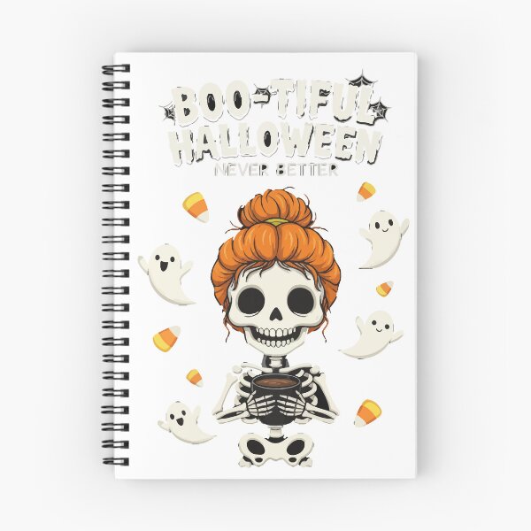 Item preview, Boo-tiful Halloween Skeleton Coffee Graphic designed and sold by BANKACEM.STORE.