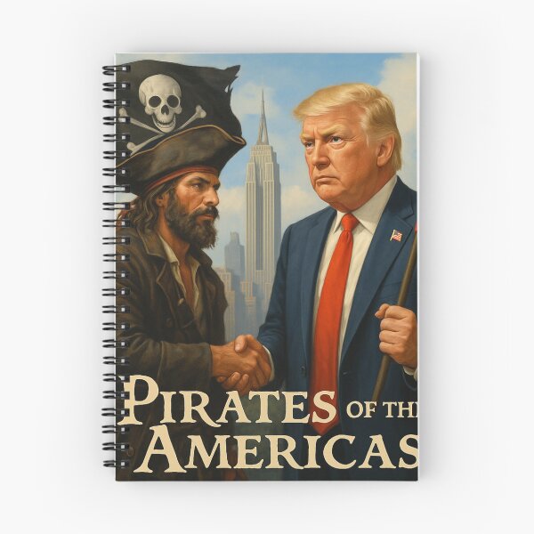 Item preview, PIRATES OF THE AMERICAS POLITICAL designed and sold by Thomas Hill Art.