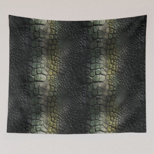 Item preview, Minimalistic Exotic-Elegance Alligator Skin Print For Housewarming designed and sold by RoyalStarsPatts.