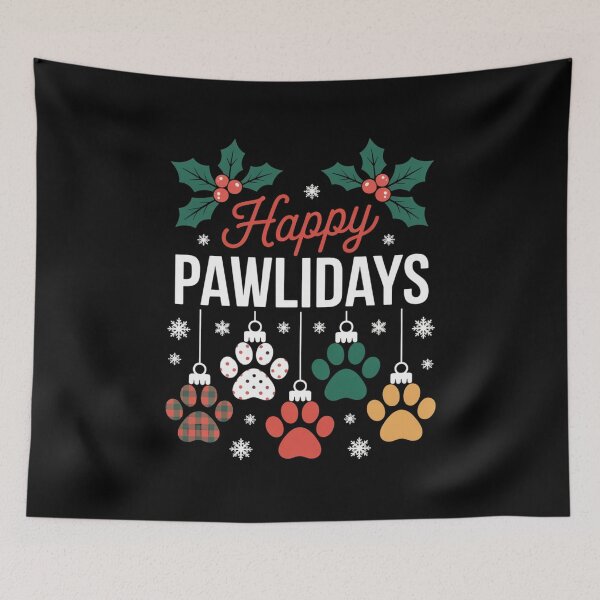 Item preview, Happy Pawlidays Funny Christmas Dog Paw Xmas Dogs Lover Gift designed and sold by Gogetgiggles.
