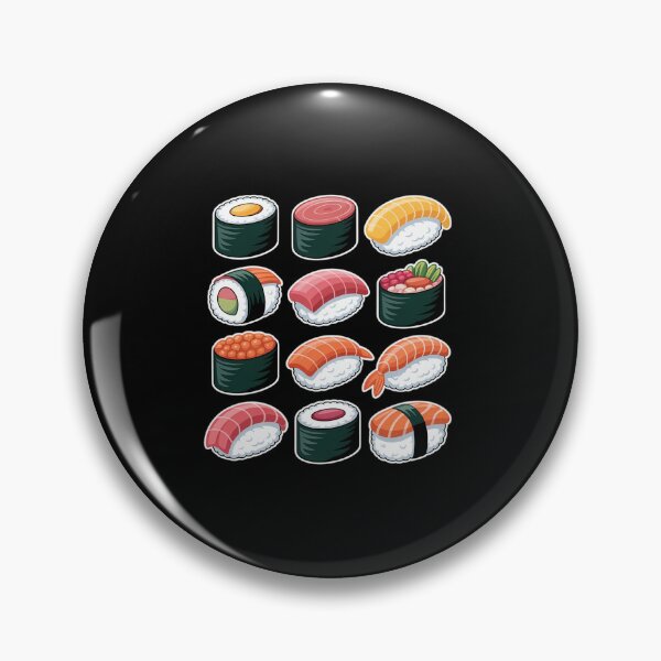 Item preview, Cute Sushi Types Chart – Kawaii Japanese Food Sushi Lovers designed and sold by JonBarnes22.