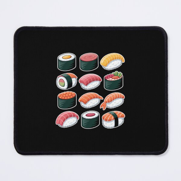 Item preview, Cute Sushi Types Chart – Kawaii Japanese Food Sushi Lovers designed and sold by JonBarnes22.