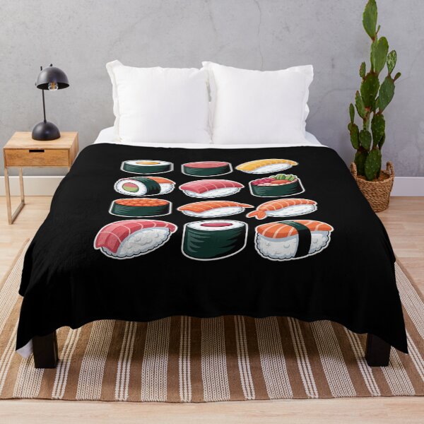Item preview, Cute Sushi Types Chart – Kawaii Japanese Food Sushi Lovers designed and sold by JonBarnes22.