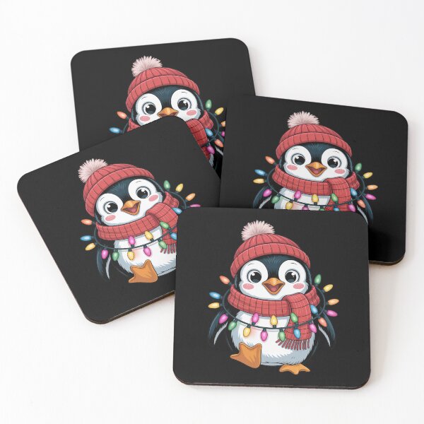 Item preview, Penguin Santa Lights Christmas Pajamas Cute Penguins Xmas designed and sold by Gogetgiggles.
