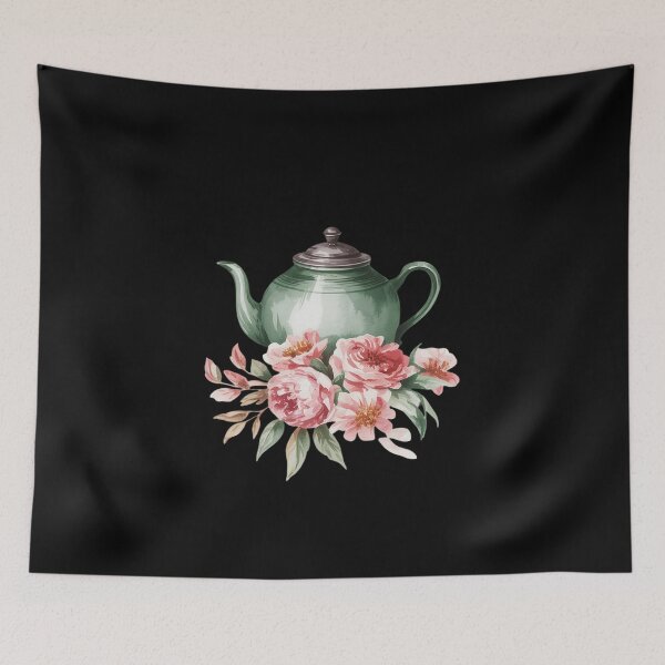 Item preview, Cute teapot  beautiful flowers designed and sold by JonBarnes22.