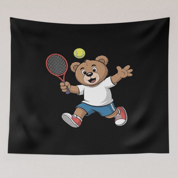 Item preview, Cute Teddy Bear Playing Tennis designed and sold by JonBarnes22.