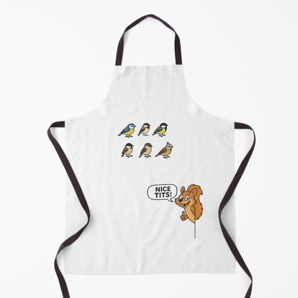 Item preview, Nice Tits – Cheeky Birdwatching Squirrel designed and sold by SecretSquirrellDesigns.