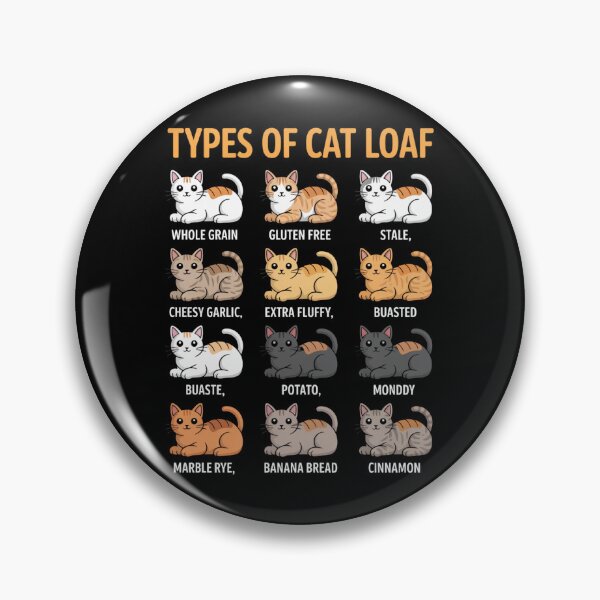 Item preview, Types of Cat Loaf Funny Cat Lover Design designed and sold by Gogetgiggles.