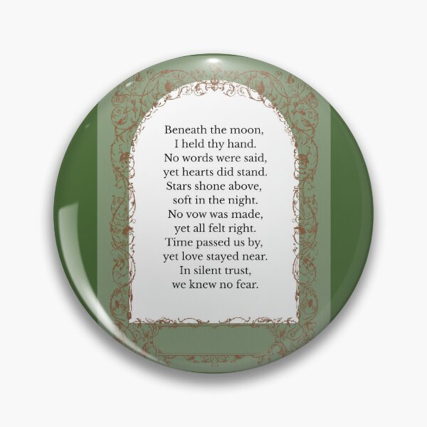 Item preview, quiet love - old english poetry  designed and sold by allkindsofk.