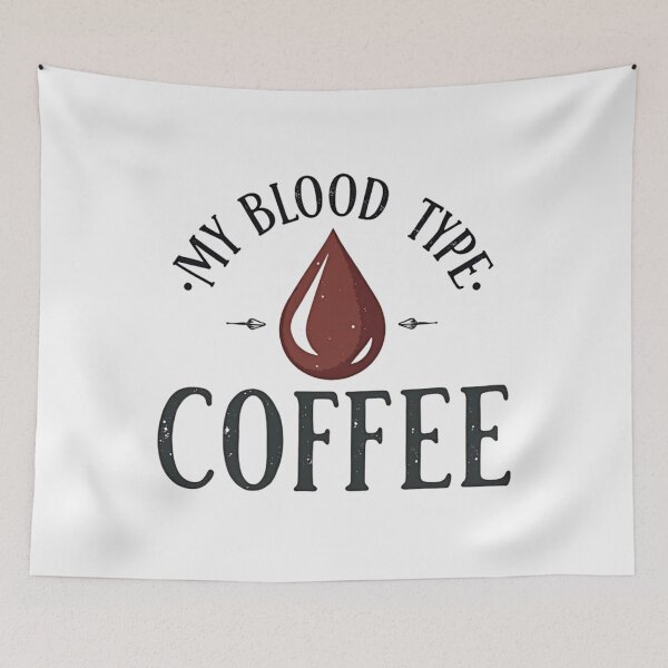 Item preview, My Blood Type Coffee Humorous Caffeine Lover designed and sold by rustyroofco.