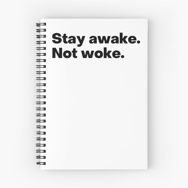 Item preview, Stay awake, not woke designed and sold by Liberty Boulevard.