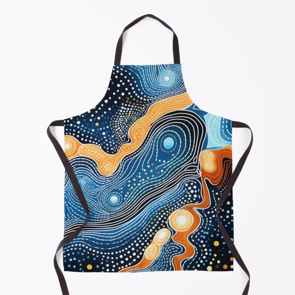 Item preview, Aboriginal Inspired Dot Art - Lunar Ocean designed and sold by GrinGalore.